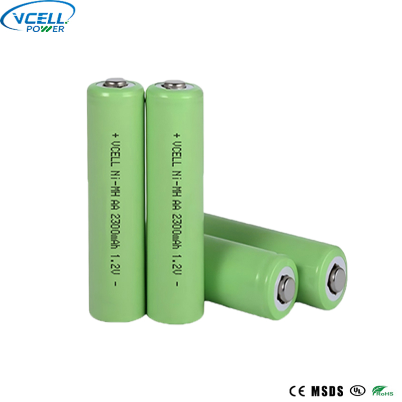1.2V 2300mAh AA রিচার্জেবল NiMH ব্যাটারি