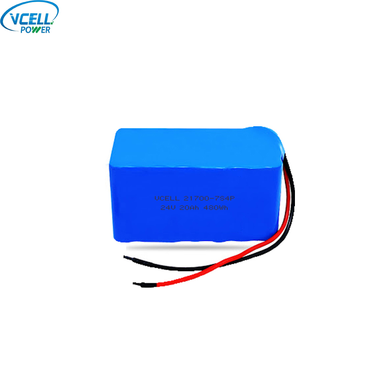 24V 20Ah 21700 7S4P লি আয়ন ব্যাটারি প্যাক