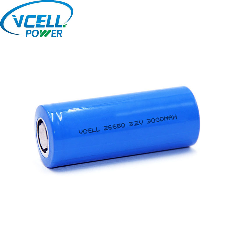 3.2V 3000mAh 9.60Wh IFR26650 LiFePO4 ব্যাটারি