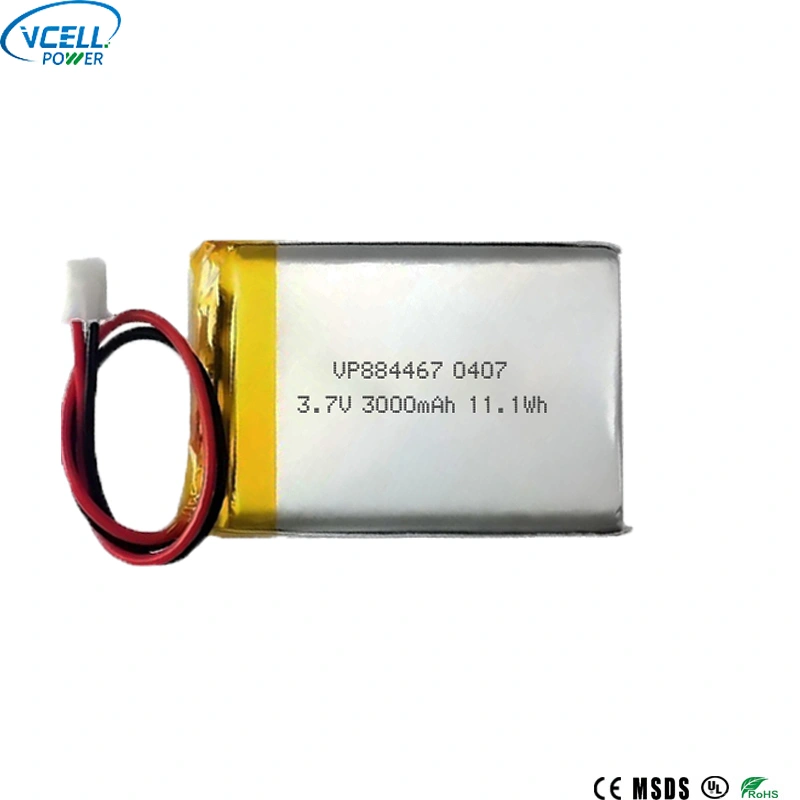 3000mah 3.7v 884467 LiPO Rechargeable Battery